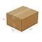 Zoro Select 18 in x 12 in x 8 in Shipping Box, Kraft, Corrugate, Single Wall, 200# 55NM76 - alternate 2