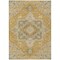 Homeroots 3' X 5' Gold Beige And Blue Oriental Washable Indoor Outdoor Area Rug 600156 - alternate 6
