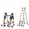Wrightmaster 16 ft. Reach Aluminum Multi-Position Ladder with Wheels, Balance Bar, 330 lbs. Load Capacity ZROEPAM-190 - alternate 1