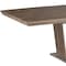 Homeroots 71" Gray Wood and Metal Self-Storing Leaf Pedestal Base Extendable Dining Table 555165 - alternate 3