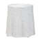 Bali & Pari Palm Bohemian White Scalloped Rattan End Table 256-14101-ZORO - alternate 1