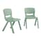 Flash Furniture Plastic Stacking School Chairs with 10.5 in Seat Height in Sage, 2PK 2-YU-YCX-003-SAGE-GG - alternate 1