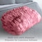 Lavish Home Oversized Ruched Faux Fur Blanket Plush Polyester Faux Fur Queen-Size Throw for Sofas & Beds HT-THROW1-PNK - alternate 6