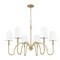 Z-Lite Jisele Rubbed Brass 6 Light Chandelier 4505-6RB - alternate 4