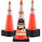 Xpose Safety 36 in Orange Traffic Cone, PVC, 12 lb Base with 6 in & 4 in Collar, DOT Approved, 6 PK OTC36-64-12L-8-X - alternate 1