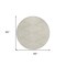 Homeroots 8' Beige And Ivory Round Geometric Washable Indoor Outdoor Area Rug 598528 - alternate 3