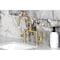 Kingston Brass Bridge Bathroom Faucet with Brass Pop-Up, Brushed Brass KS2177TKL - alternate 5