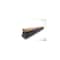 Renown 36" Polypropylene Broom Fine Sweep Flagged With 3" Trim Gray FC36G - alternate 2