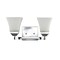 Jonathan Y Staunton 15" 2-Light Farmhouse Cottage Metal LED Vanity Light with Frosted Glass Shades, Chrome JYL7523B - alternate 7