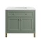 James Martin Vanities Chicago 36 in. Single Vanity, Smokey Celadon, w/ 3 CM Arctic Fall Solid Surface Top 503-V36-SC-3AF - alternate 4