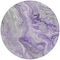 Homeroots 8' Purple And Ivory Round Abstract Washable Indoor Outdoor Area Rug 617604 - alternate 5