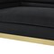 Homeroots 84" Black Velvet Solid Wood Sofa 543967 - alternate 5