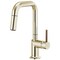Brizo Odin: Pull-Down Prep Faucet with Square Spout - Less Handle 63965LF-PNLHP - alternate 3