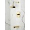Kingston Brass Single-Handle Pressure Balanced Tub and Shower Faucet, Polished Brass KB6342AX - alternate 2