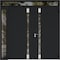 Vdomdoors Aluminum Double Doors Cynex 6777 Black 1 Sidelight and Top Transom Mirrored Clear Glass Modern Pain CYNEX6777DEXD-BLK-W72+14xH96+16-LH-O - alternate 3