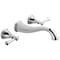 Delta 3-hole 8" wall installation Hole Wall-Mount Lavatory Faucet, Chrome T3597LF-WL - alternate 1