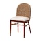 Baxton Studio bali & pari Denver Modern Bohemian Walnut Brown Finished Acacia Wood and Seagrass Dining Chair 239-13364-ZORO - alternate 1