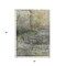 Homeroots 3' X 5' Olive Green Gold And Gray Abstract Washable Indoor Outdoor Area Rug 631449 - alternate 6