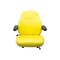 Uni Pro 441 Seat Top Assembly With Armrests Yellow Vinyl 8209 - alternate 5