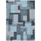 Homeroots 10' X 14' Sky Blue Denim Blue And Gray Geometric Washable Indoor Outdoor Area Rug 613240 - alternate 5