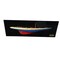 Homeroots 12" Blue and Red Solid Wood Hand Painted Rainbow Half-Hull Model Boat 401898 - alternate 1