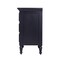 Homeroots Classic Black 3 Drawer Nightstand 388905 - alternate 5