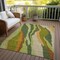 Homeroots 10' X 14' Green Beige And Copper Abstract Washable Indoor Outdoor Area Rug 600971 - alternate 4