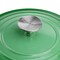 Megachef 2 Quart Round Enameled Cast Iron Braiser Pan in Green MG-BRS22G - alternate 4