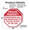 Signmission Private Property Trespassers Will B, 18 inch X 18 inch, Plastic Sign, 2PK OC-P-2PACK-18-144 - alternate 4
