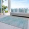 Homeroots 10' X 14' Aqua Teal Blue And Gray Abstract Washable Indoor Outdoor Area Rug 587199 - alternate 4