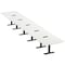 Skutchi Designs 22 Person Conference Table With Power Unit | 22' Arc Rectangle Table | Harmony Series HAR-AREC-48X264-T.BK-W960-EBLK - alternate 1
