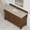 James Martin Vanities Brookfield 60" Single Vanity, Honey Oak, w/ 3 CM Tajnar Eclos Top 547-V60S-HNO-3TJR - alternate 2
