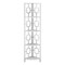 Homeroots 62" White Metal Corner Bookcase 376528 - alternate 1