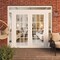 Vdomdoors Front Exterior Prehung Metal-Plastic Double Doors Clear Glass / MANUX 8355 White Silk / Office Comm MANUX8355DEXD-WS-W12+72+12xH80+14-LH-I - alternate 3