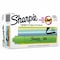 Sharpie Smear Guard Highlighter, Chisel Tip Fluorescent Green PK12 25026B - alternate 1