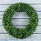 Pure Garden Front Door Wreath and Storage Bag 19.5 in Artificial Boxwood Wreath and Red Zippered Tote 50-150BR - alternate 5
