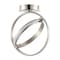 Jonathan Y Nicole 14.25" 2-Light Modern Minimalist Aluminum Ring Integrated LED Semi Flush Mount, Nickel JYL1700B - alternate 6