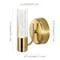 Jonathan Y Bolha 5.5" 1-Light Minimalist Modern Bubble Acrylic/Iron Integrated LED Vanity Light, Brass Gold JYL7222B - alternate 5