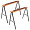 Edendirect 2 Pack Folding Saw Horses, Heavy Duty Steel Work Horse, 275 lbs Capacity, Portable with Handle ED-W465P199517 - alternate 5