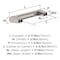 Amerock Composite 3-3/4 inch (96mm) Center-to-Center Satin Nickel Cabinet Pull, 25PK 25VMP37141G10 - alternate 3