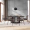 Homeroots Seven Piece Black Oval Dining Set with Six Chairs 571718 - alternate 4