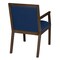 Regency Regent WallGuard Guest & Reception Waiting Room Wood Side Chair - Neo Walnut / Navy Blue Vinyl 9875NWNV - alternate 7