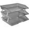 Acrimet Facility 3 Tier Letter Tray Side Load Letter Size A4 Desktop File Organizer Plastic Smoke 255.1 - alternate 1