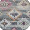 Homeroots 8' Gray Charcoal And Silver Round Southwestern Washable Indoor Outdoor Area Rug 588680 - alternate 2