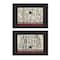 Homeroots Set Of Two Hot Bath 8 Black Framed Print Bathroom Wall Art, 2PK 405911 - alternate 1