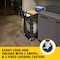 Rubbermaid Commercial Utility Cart with Deep Lipped & Flush Plastic Shelves, Plastic, 500 lb Load Capacity, 2 Shelves FG450500BLA - alternate 3
