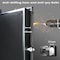 Soulyi Rifle Safe, Fingerprint & Digital Quick Access Gun Cabinet with Removable Shelf for Home 5-7 Rifles ZGZ137-01 - alternate 6