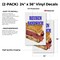 Signmission Reuben Sandwich, Vinyl Decals Only 24 Inch x 36 Inch, Vinyl Decal, 2PK DSB-2436-2PACK-Reuben Sandwich - alternate 2