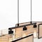 Vidalite Mazal 3-Light Pendant with Woven Wicker Shade, Stiched Velvet Detailing, Adjustable Hanging Height CE1009078 - alternate 5