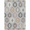 Homeroots 5' X 8' Silver Beige And Charcoal Southwestern Washable Indoor Outdoor Area Rug 615171 - alternate 6